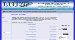 Desktop Screenshot of ijiet.com