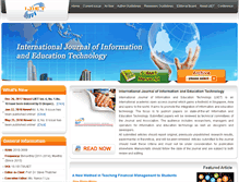 Tablet Screenshot of ijiet.org
